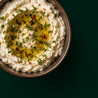 Whipped feta appetizer
